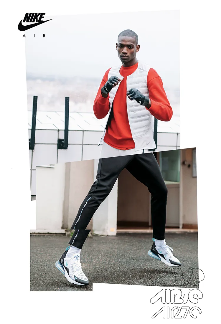 Nike — collage éditorial Air Max 270