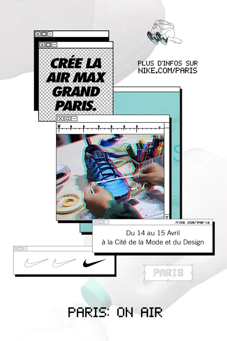 Nike — thread éditorial Paris On Air dans l'application Nike